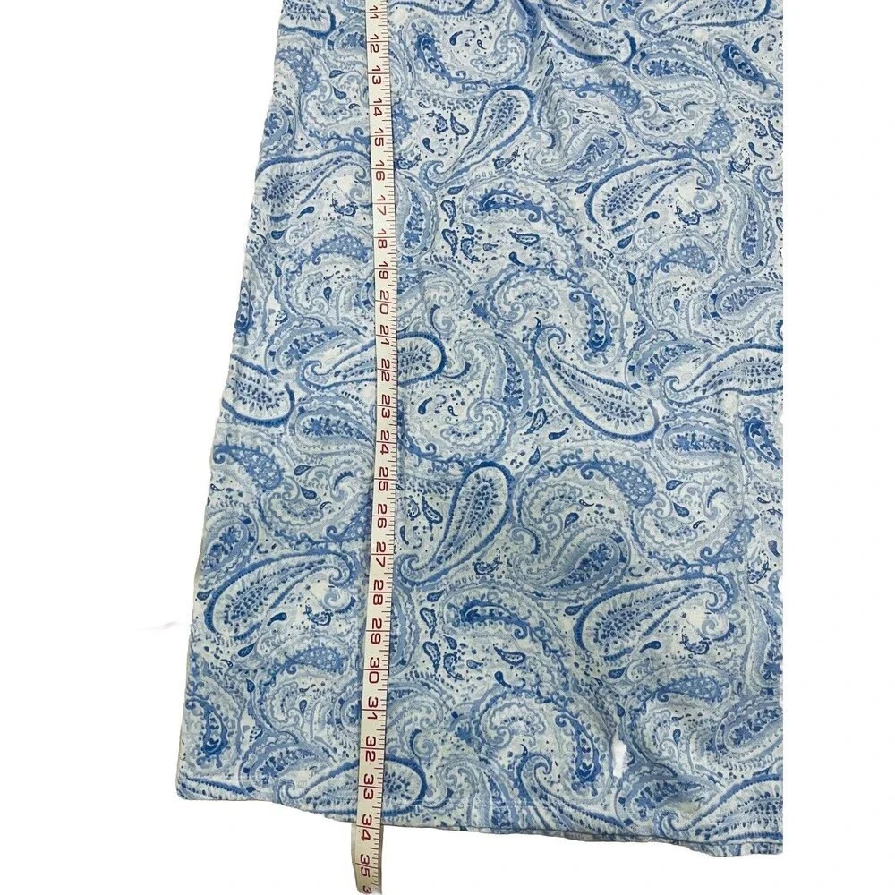 NWOT Women’s Carole Hochman Short Sleeve Blue Purple Paisley Nightshirt Size S